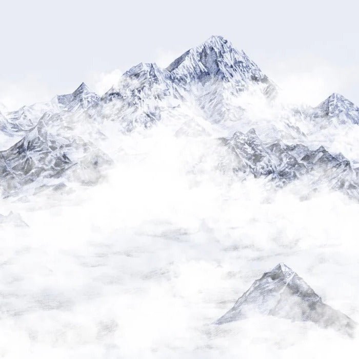 Mount Everest blue wallpaper, XXL, tendance