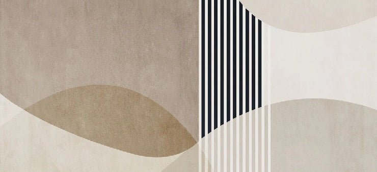 Carta da parati con forme creative