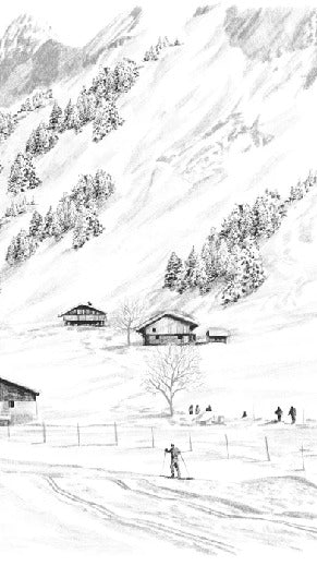 Carta da parati Clusaz ski fond montagne Confins