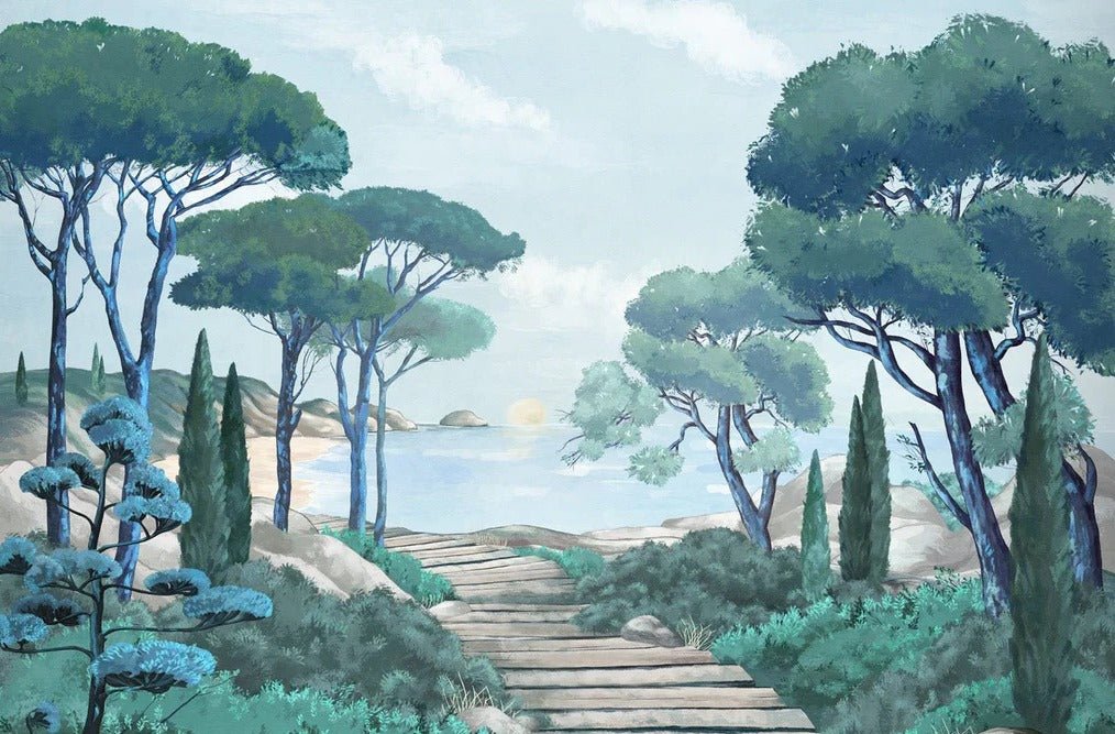 Carta da parati passeggiata nei torrenti