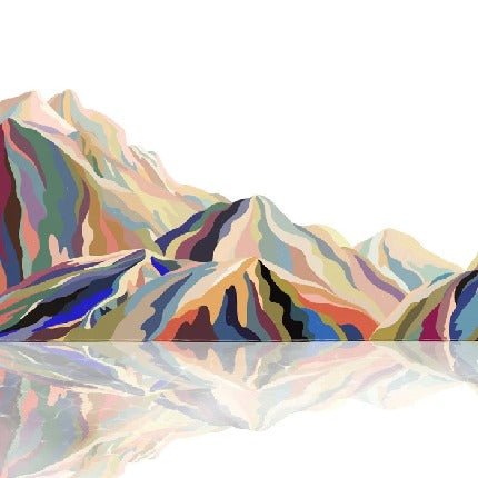 Carta da parati artistica a colori di Annecy