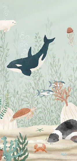 Carta da parati per bambini mondo marino