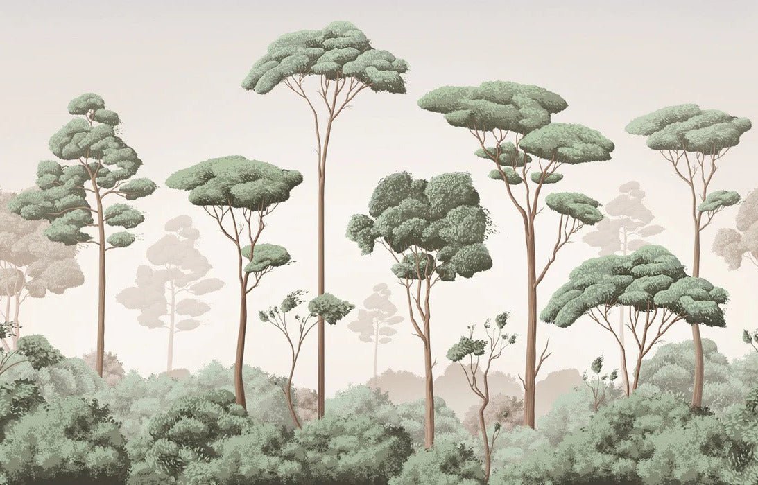 Carta da parati con brezza della pineta