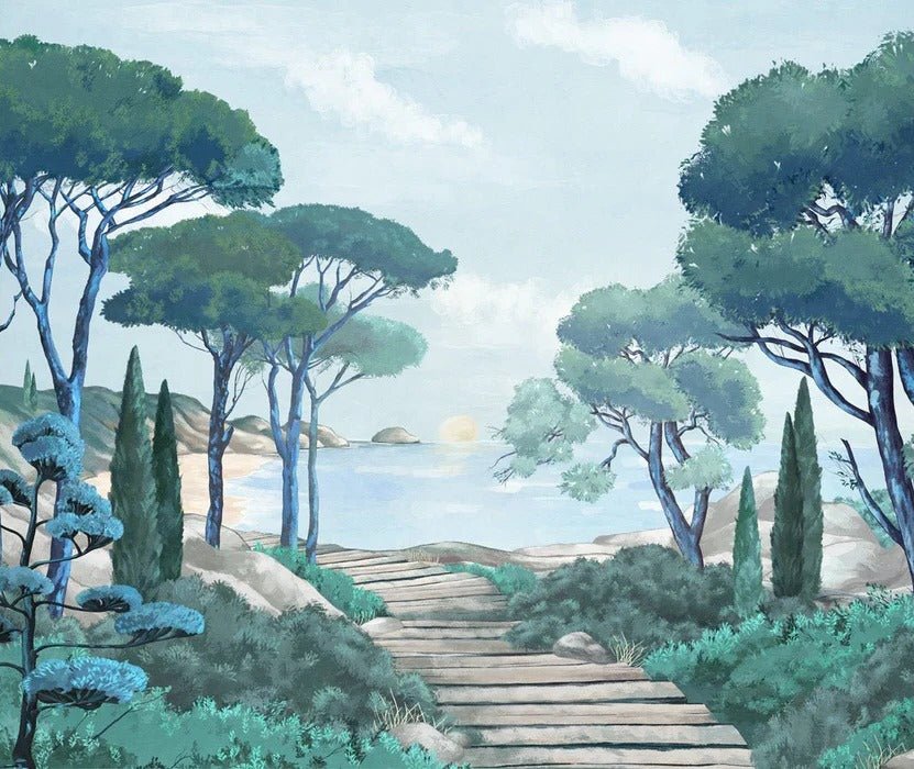 Carta da parati passeggiata nei torrenti