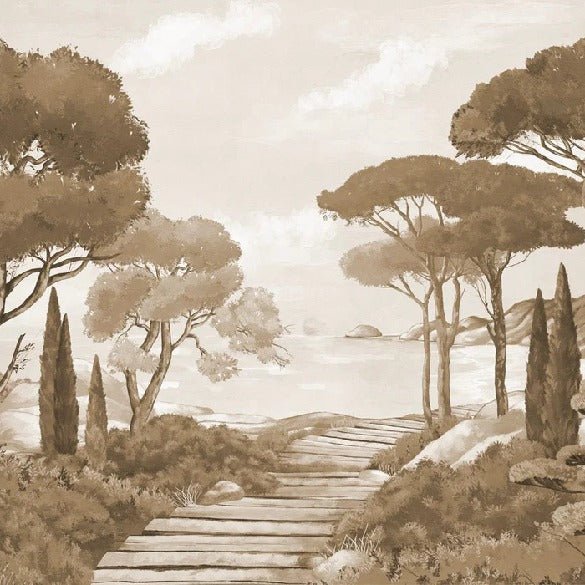 Passeggiata nei torrenti carta da parati monocromatica