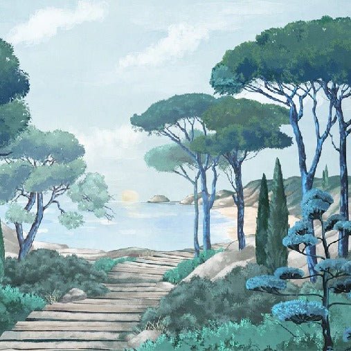 Carta da parati passeggiata nei torrenti