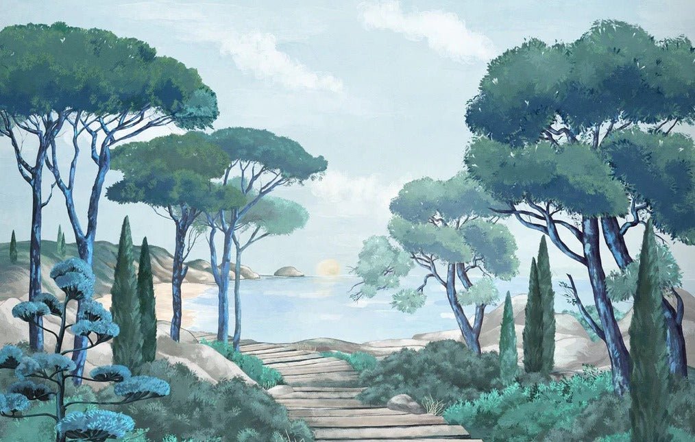 Carta da parati passeggiata nei torrenti