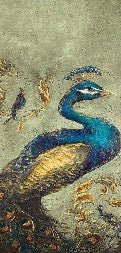 Carta da parati Vintage Peacock