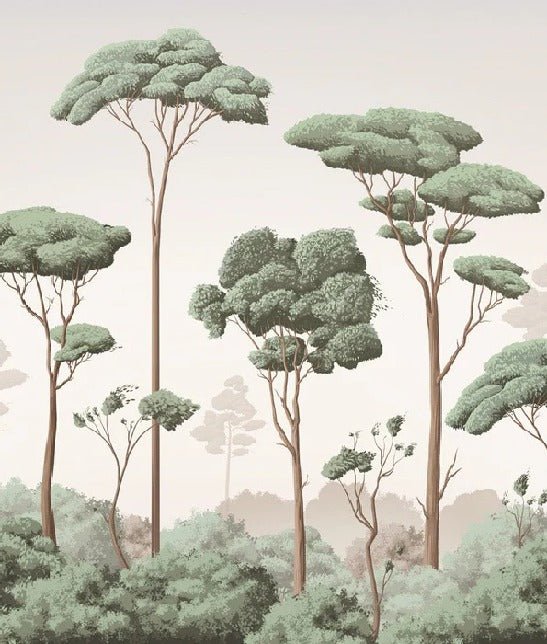 Carta da parati con brezza della pineta