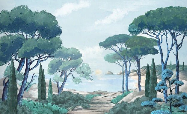 Carta da parati passeggiata nei torrenti