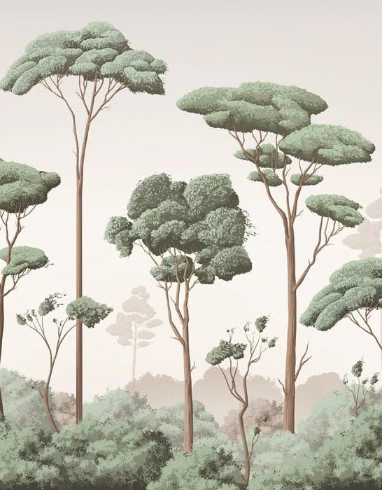 Carta da parati con brezza della pineta