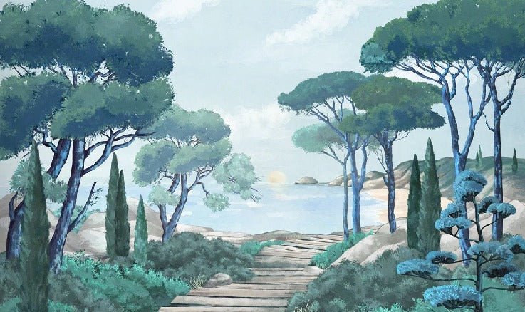 Carta da parati passeggiata nei torrenti