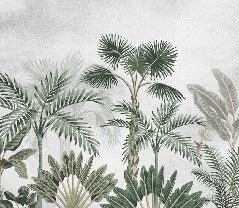 Alberi esotici giungla carta da parati