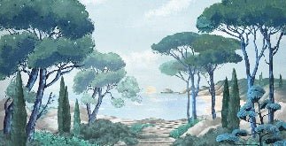 Carta da parati passeggiata nei torrenti