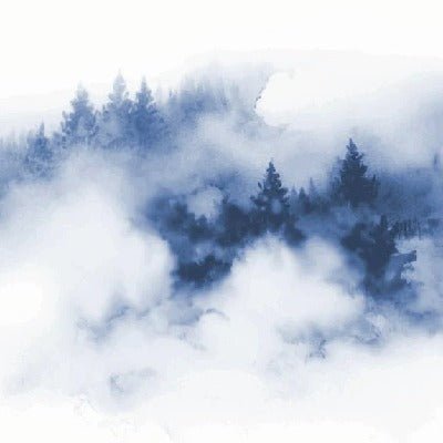 Sfondo blu delle cime