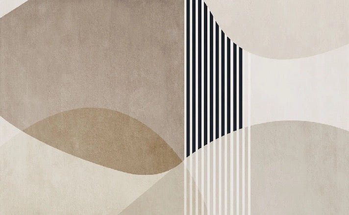 Carta da parati con forme creative