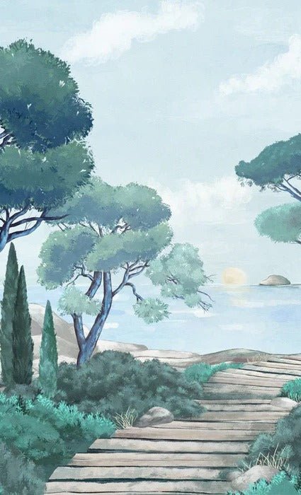 Carta da parati passeggiata nei torrenti