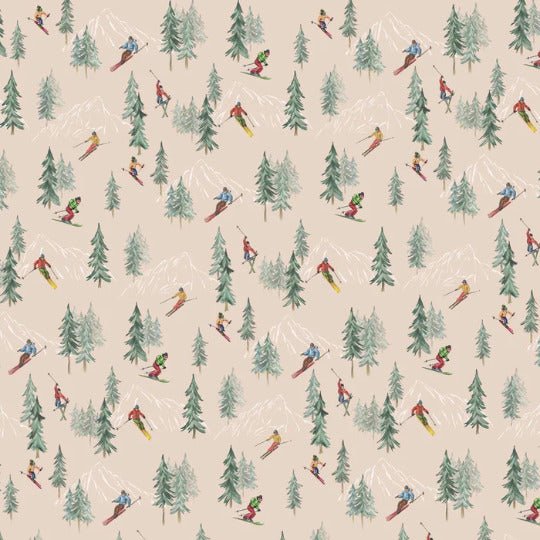 Carta da parati Alpine glisse peach