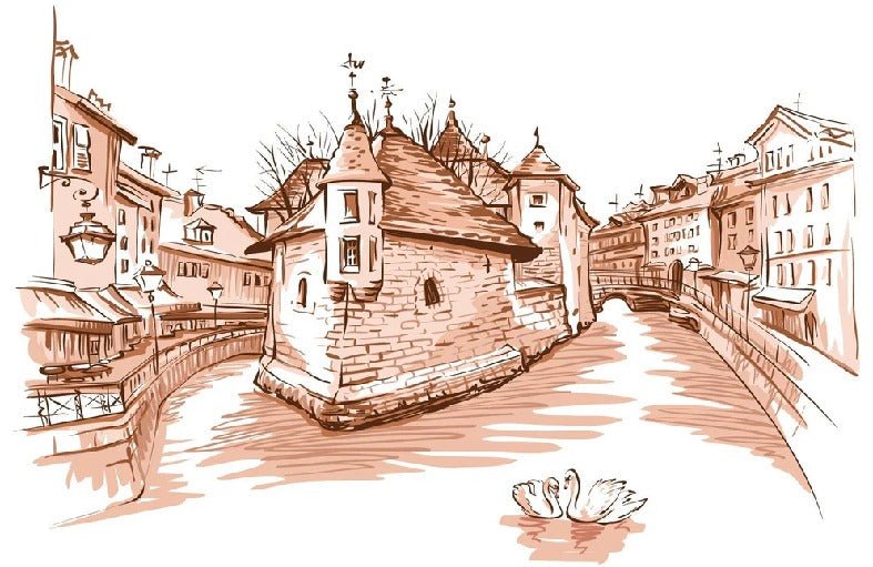 Carta da parati in terracotta Venezia delle Alpi