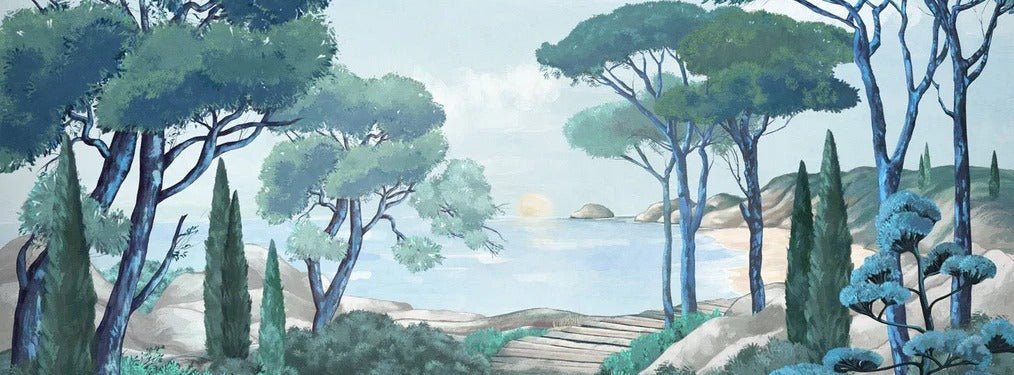 Carta da parati passeggiata nei torrenti