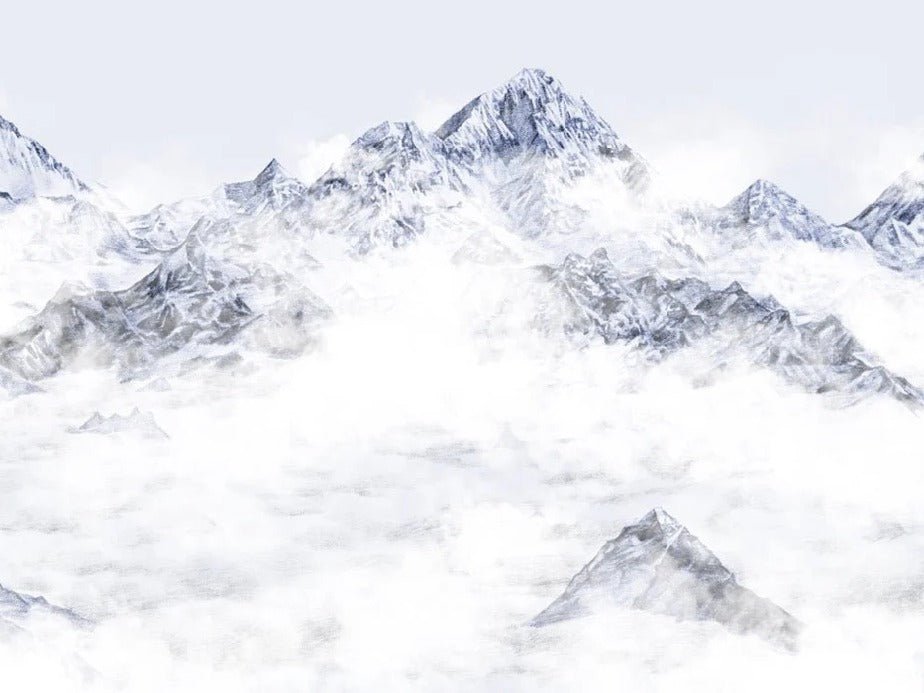 Carta da parati blu Everest