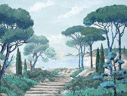 Carta da parati passeggiata nei torrenti