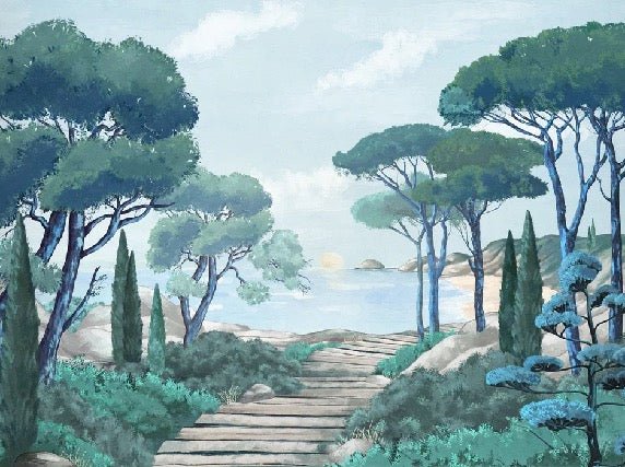 Carta da parati passeggiata nei torrenti