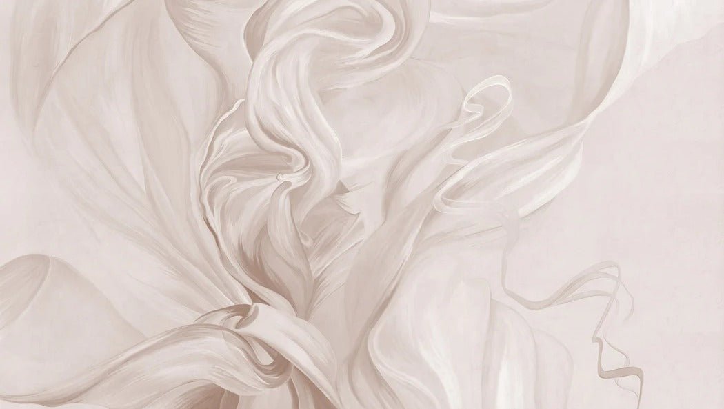 Carta da parati contemporanea – sublime flow sepia