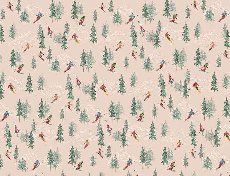 Carta da parati Alpine glisse peach