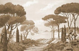 Passeggiata nei torrenti carta da parati monocromatica