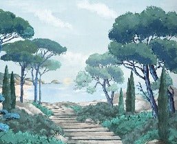 Carta da parati passeggiata nei torrenti