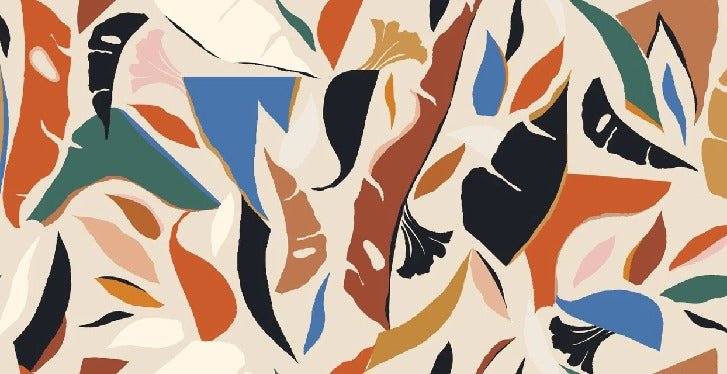 Carta da parati contemporanea per piante