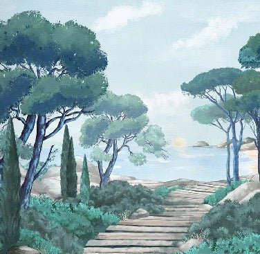 Carta da parati passeggiata nei torrenti