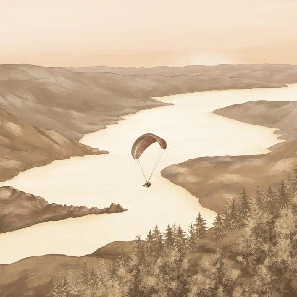 Col de la Forclaz carta da parati con luce seppia