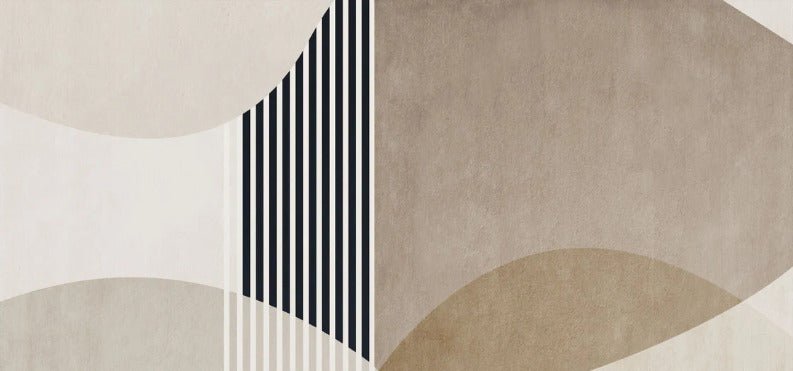 Carta da parati con forme creative
