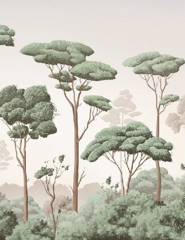 Carta da parati con brezza della pineta