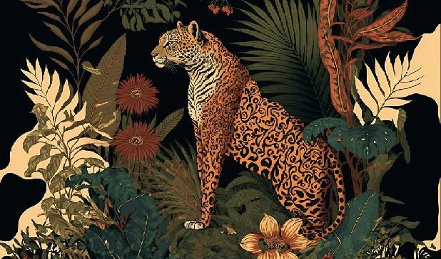 Carta da parati tigre esotica