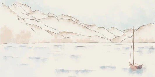 Carta da parati Annecy, cime e arte