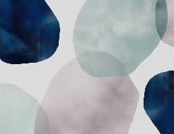 Carta da parati con cerchio astratto acquerellato