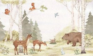 Carta da parati della foresta incantata