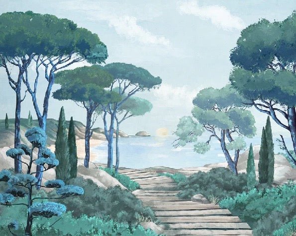 Carta da parati passeggiata nei torrenti