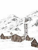 Carta da parati Village Val d'Isère