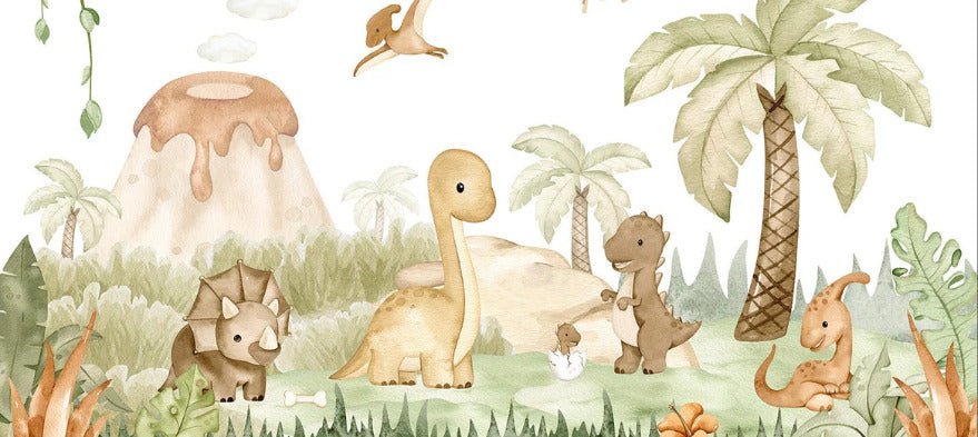Baby dinosauri nel parco