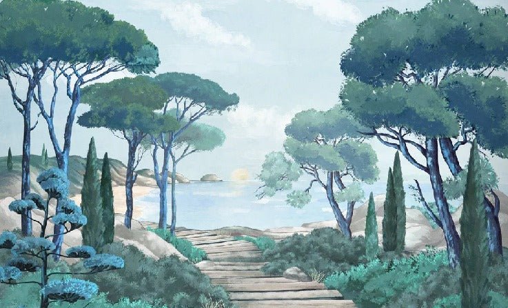 Carta da parati passeggiata nei torrenti