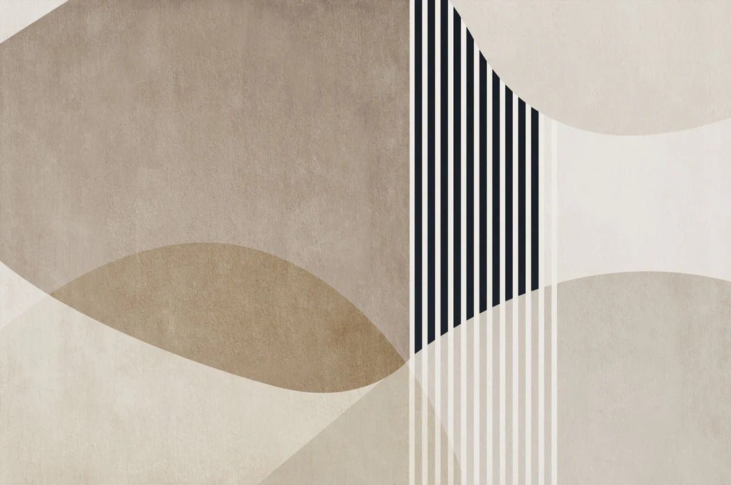 Carta da parati con forme creative