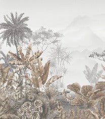 Papier peint tendance tropical sepia, XXL, tendance