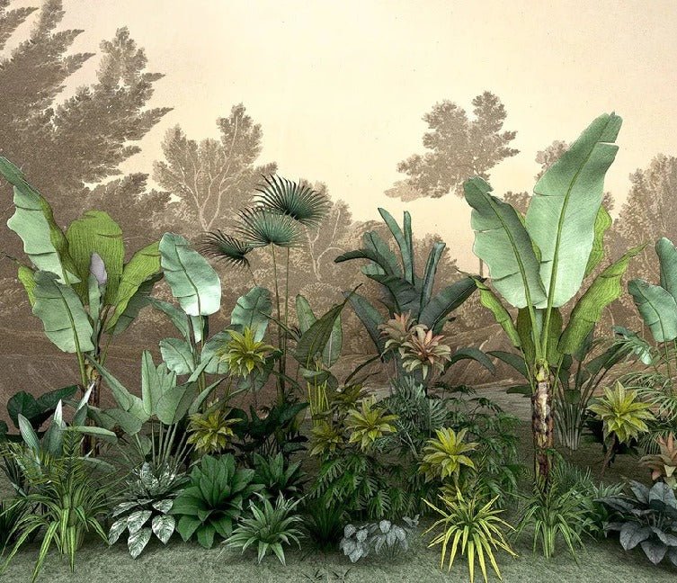 Carta da parati Jungle tendenza indonesiana