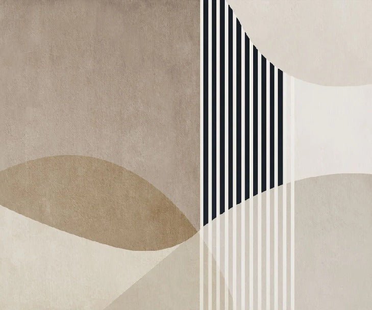 Carta da parati con forme creative