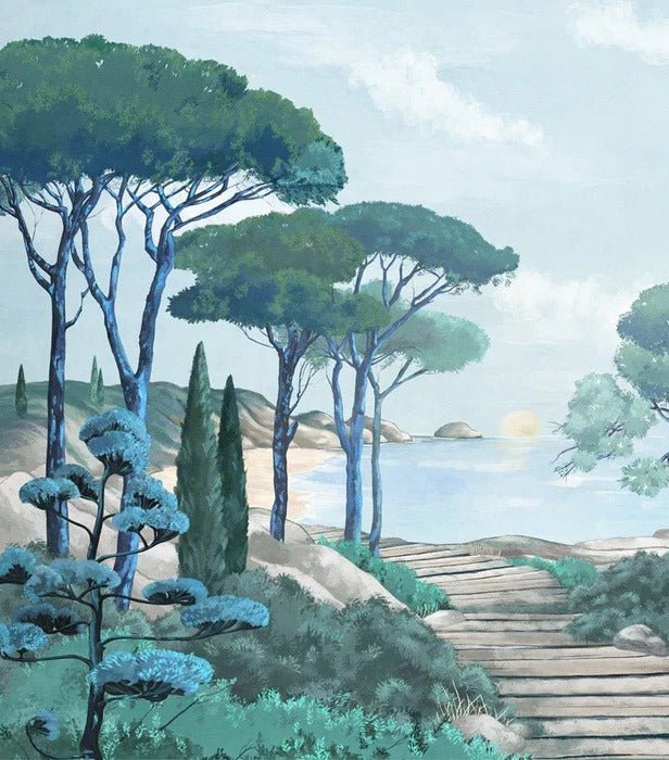 Carta da parati passeggiata nei torrenti