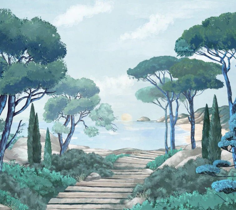 Carta da parati passeggiata nei torrenti